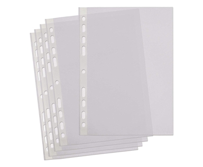 Picture of A4 Plastic Punched Pockets