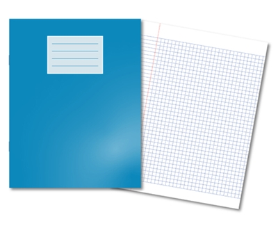 Picture of 9" x 7" 5mm Squared Oxford Exercise Books
