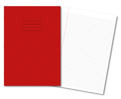 Picture of A4 6mm Ruled & Margin Exercise Books