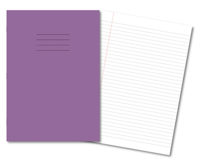 Picture of A4 8mm Ruled & Margin Exercise Books