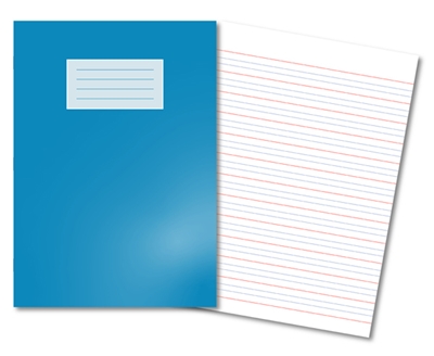 Picture of A4 6/21mm Ruled 80 Page Blue Handwriting Book - Pack 50